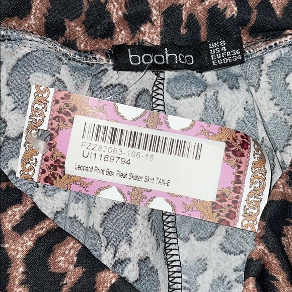 boohoo leopard print skirt - Picture 2 of 2